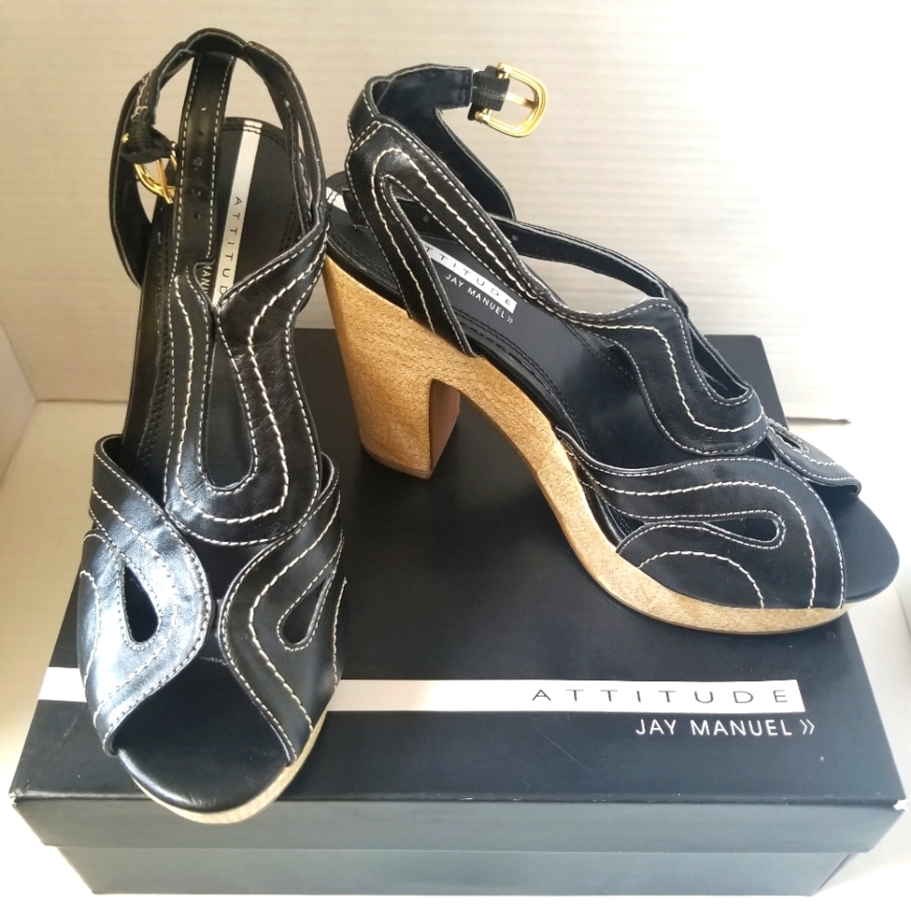 Attitude by Jay Manuel Heels Black Size 9
